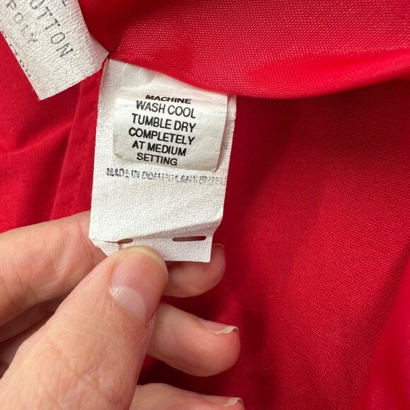 Vintage Jacket Small Herman Kay Red Detachable Hooded Stripes Long Retro 1980s - Picture 6 of 10